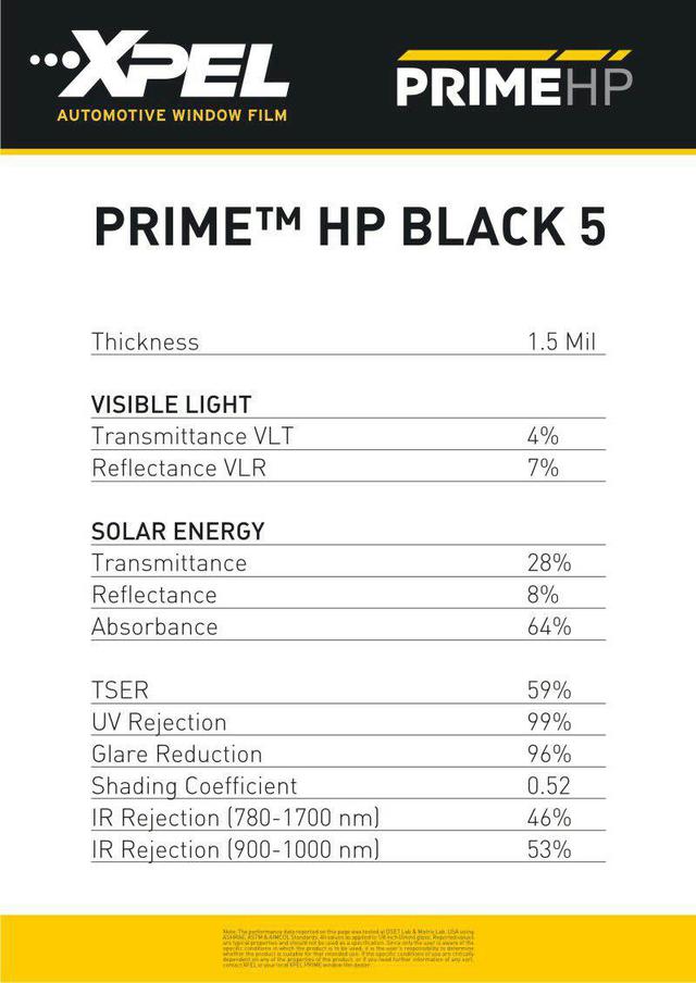 Тонировочная пленка XPEL HP BLACK 05