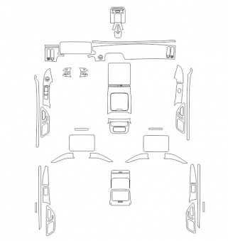 Комплект пленки для защиты салона Mercedes-Benz S-Class W223