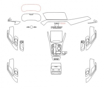Комплект пленки для защиты салона BMW X6 G06