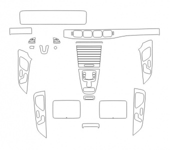 Комплект пленки для защиты салона Mercedes-Benz GLE W167