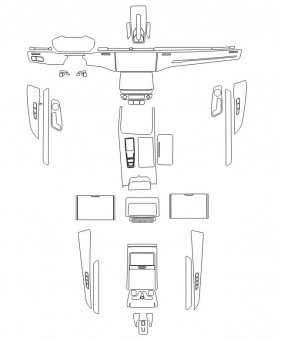 Комплект пленки для защиты салона AUDI A8 D5
