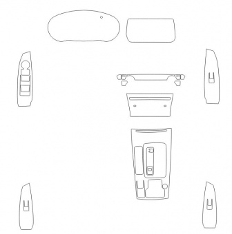 Комплект пленки для защиты салона Mazda 6, GL