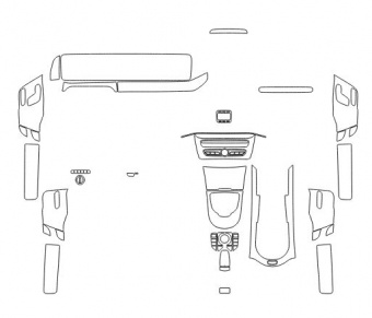 Комплект пленки для защиты салона Mercedes-Benz G-Class W463